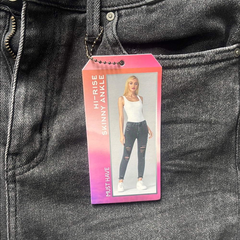 Simple Society Black Distressed Jeans